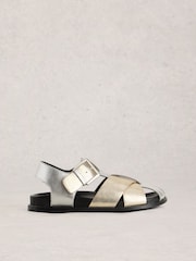 White Stuff Metallic City Fisherman Sandals - Image 1 of 4