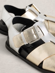 White Stuff Metallic City Fisherman Sandals - Image 4 of 4