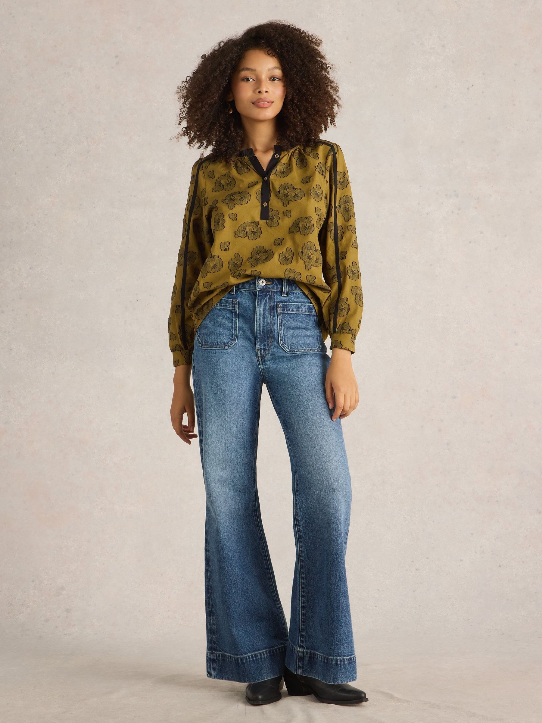 The Best of Flair ベスト・オブ・フレア Buy White Stuff Blue Frankie Flare Jeans from Next USA