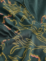 White Stuff Dark Green Petite Megan Jersey Dress - Image 2 of 2
