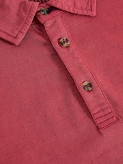 Roșu - White Stuff Tunstall Overdye Polo Shirt - Imaginea 2 din 2