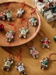 Multi Hamish Monogram Christmas Bauble - Image 2 of 3