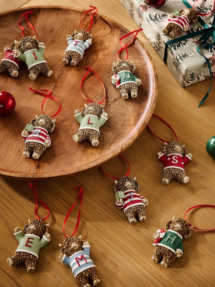 Multi Hamish Monogram Christmas Bauble - Image 2 of 3