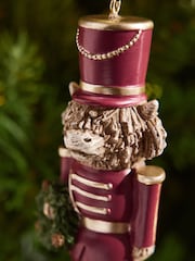 Burgundy Red Hamish Nutcracker Christmas Bauble - Image 2 of 3