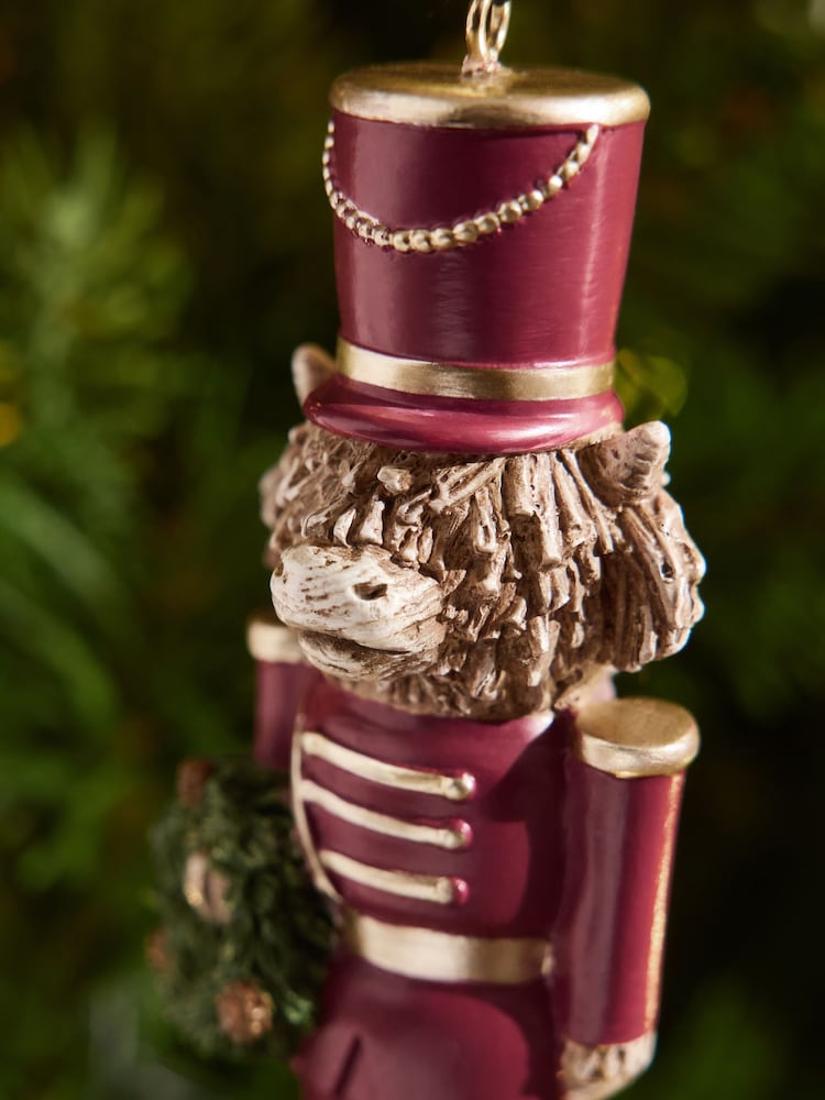 Burgundy Red Hamish Nutcracker Christmas Bauble - Image 2 of 3