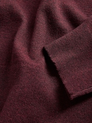 The Set 3 Pack Henley Jumper With Wool Navy Blue/Light Grey/Burgundy Red - Image 6 of 6