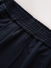 Navy Blue Ponte Wide Leg Trousers with Side Stripes - Image 8 of 9