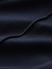 Navy Blue Ponte Wide Leg Trousers with Side Stripes - Image 9 of 9
