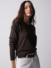 The Set Fine Knitted V-Neck Jumpers - Slika 6 od 14