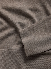 The Set 3 Pack Trophy Neck Long Sleeve Jumpers With Wool Stone Brown/Taupe/Chocolate Brown - Image 10 of 10