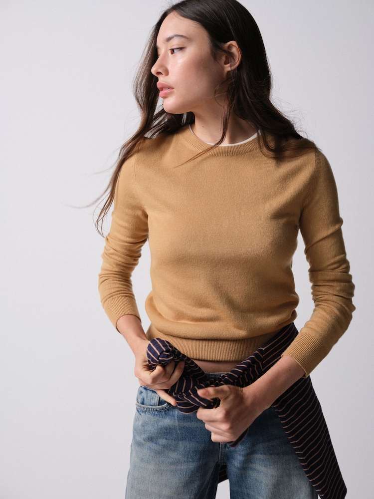 The Set 3 Pack Soft Knit Crew Neck Long Sleeve Jumpers - Larawan 1 ng 12