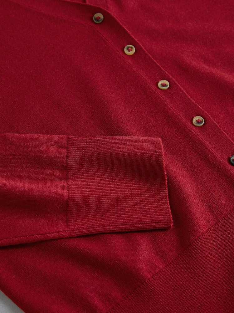 The Set 2 Pack Mock Layer Cardigans Red/Light Grey - Image 10 of 10