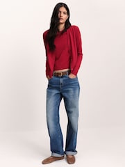 The Set 2 Pack Mock Layer Cardigans Red/Light Grey - Image 3 of 10