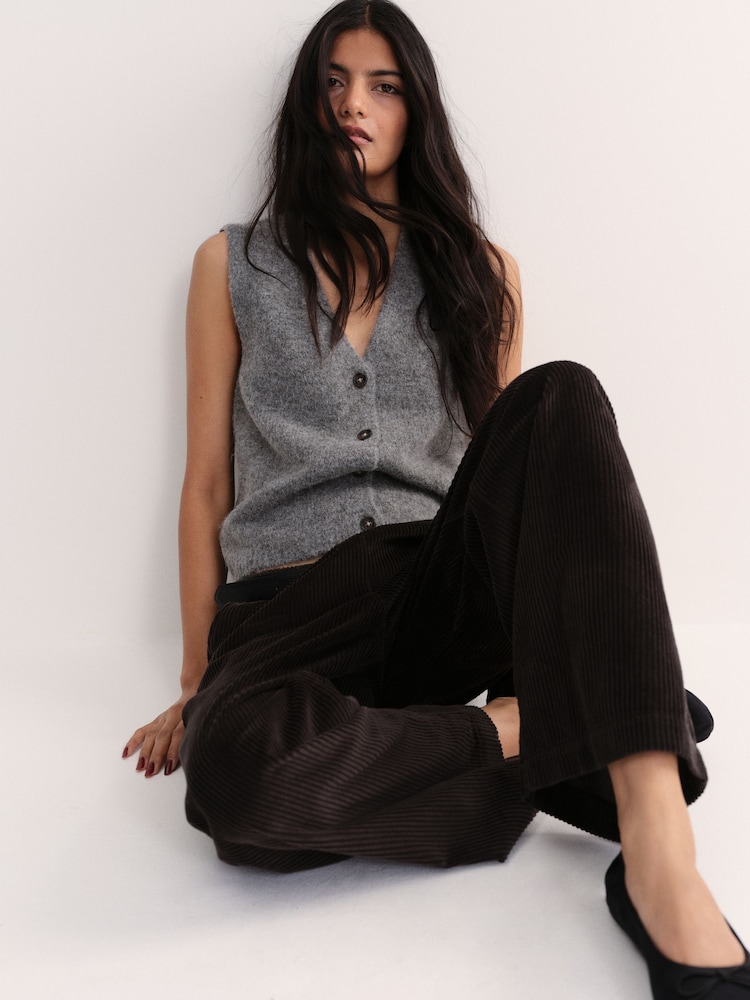 The Set 2 Pack Brushed Knitted Waistcoats - 圖片 1/10