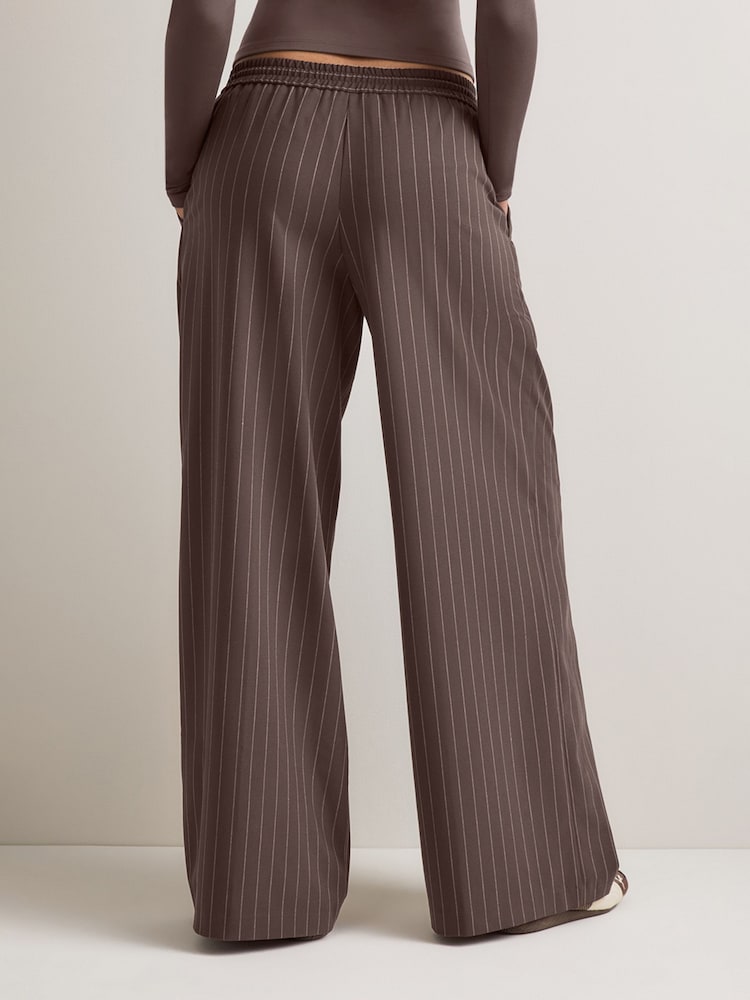 Tala Brown Drawstring Wide Leg Trousers - Image 2 of 3