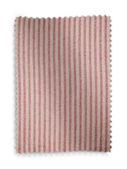Pink Brushed Stripe Super Thermal Eyelet Curtains - Image 6 of 6