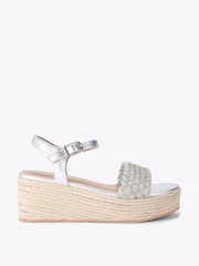 Sølv - Carvela Treccia Plattformsandaler - Bilde 1 av 4