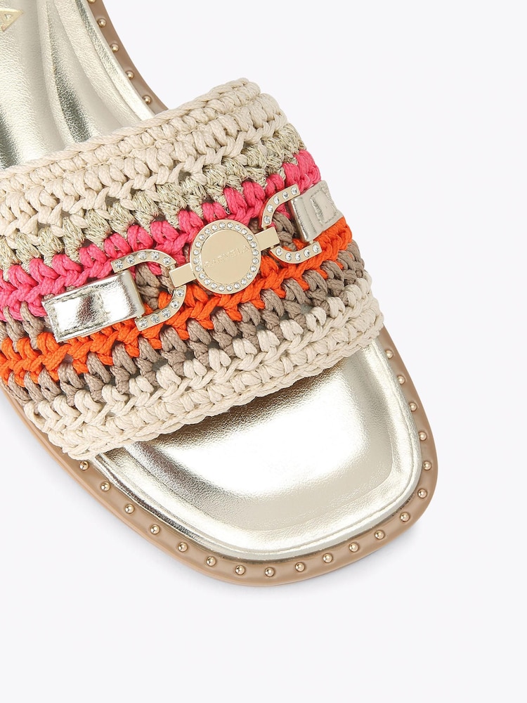 Carvela Pink Nola Mule Sandals - Image 4 of 4