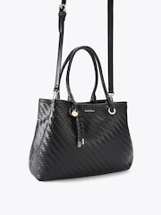 Carvela Black Antionia Weave Tote Bag - Image 2 of 4
