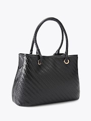 Carvela Black Antionia Weave Tote Bag - Image 3 of 4