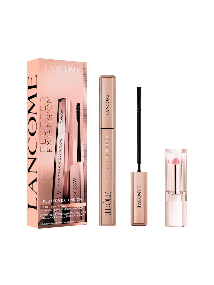 Lancôme Lash Idole Flutter Extension Mascara and Mini Lip Gift Set (Worth £45) - Image 1 of 6 Lancôme Lash Idole Flutter Extension Mascara and Mini Lip Gift Set (Worth £45) - Image 1 of 6