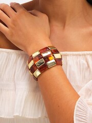 Mood צמיד נמתח במראה ייחודי משרף סינתטי - תמונה 3 מתוך 3