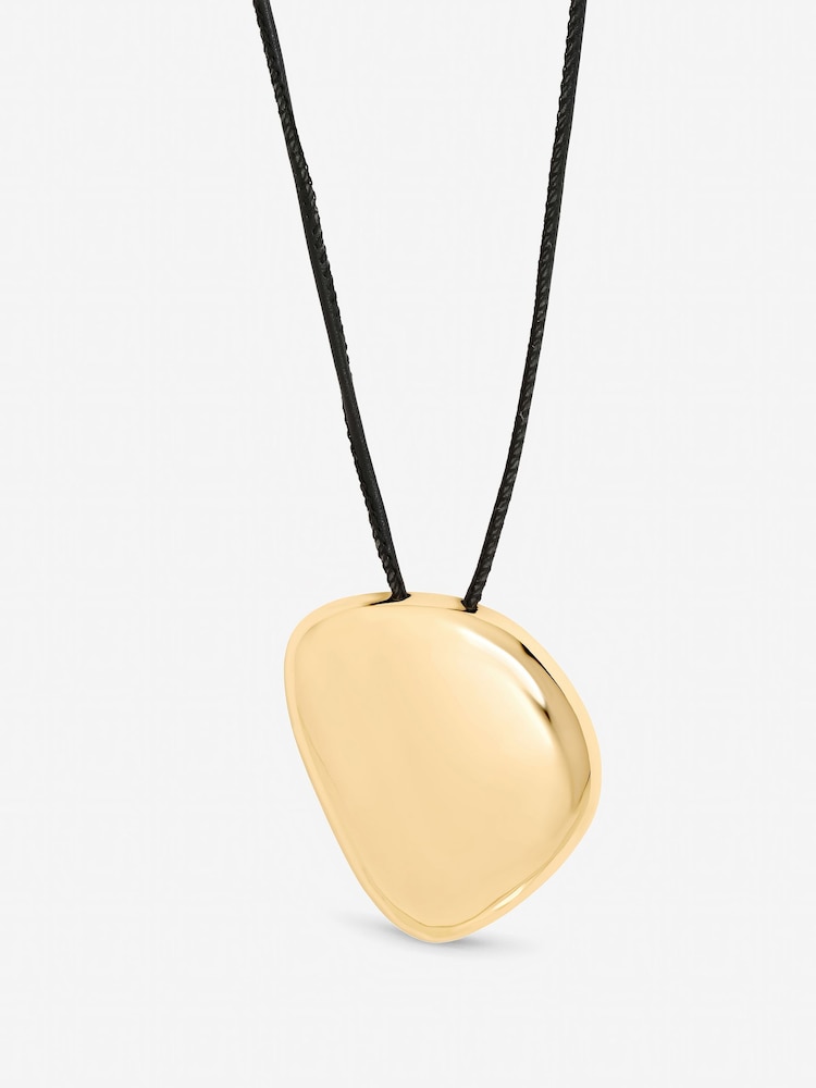 Mood Silver Tone Statement Polished Cord Necklace - Image 1 of 3