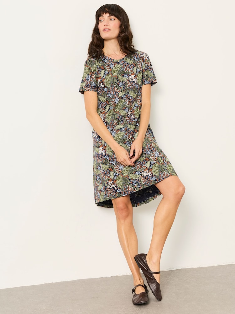 Navy Decorative Floral - FATFACE квітковий Jersey сукня - Image 1 of 6 Navy Decorative Floral - FATFACE квітковий Jersey сукня - Image 1 of 6