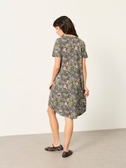Navy Decorative Floral - FATFACE квітковий Jersey сукня - Image 2 of 6