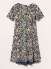Navy Decorative Floral - FATFACE квітковий Jersey сукня - Image 6 of 6