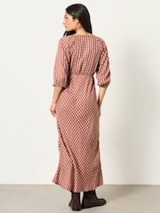 FatFace Phoebe Rose Pink Petite Midaxi Dress - Image 2 of 6