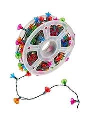 Lights4fun Ivory 150 Multi Coloured LED Traditional Pickwick Christmas Lights - Image 3 of 3