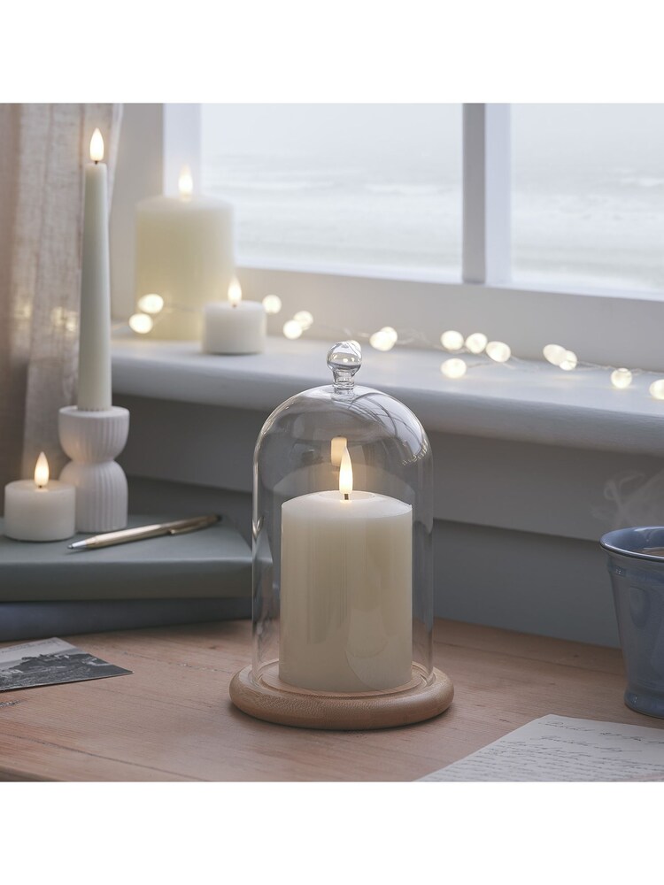 Lights4fun Clear Regular Glass Dome Bell Jar 20cm - Image 4 of 4