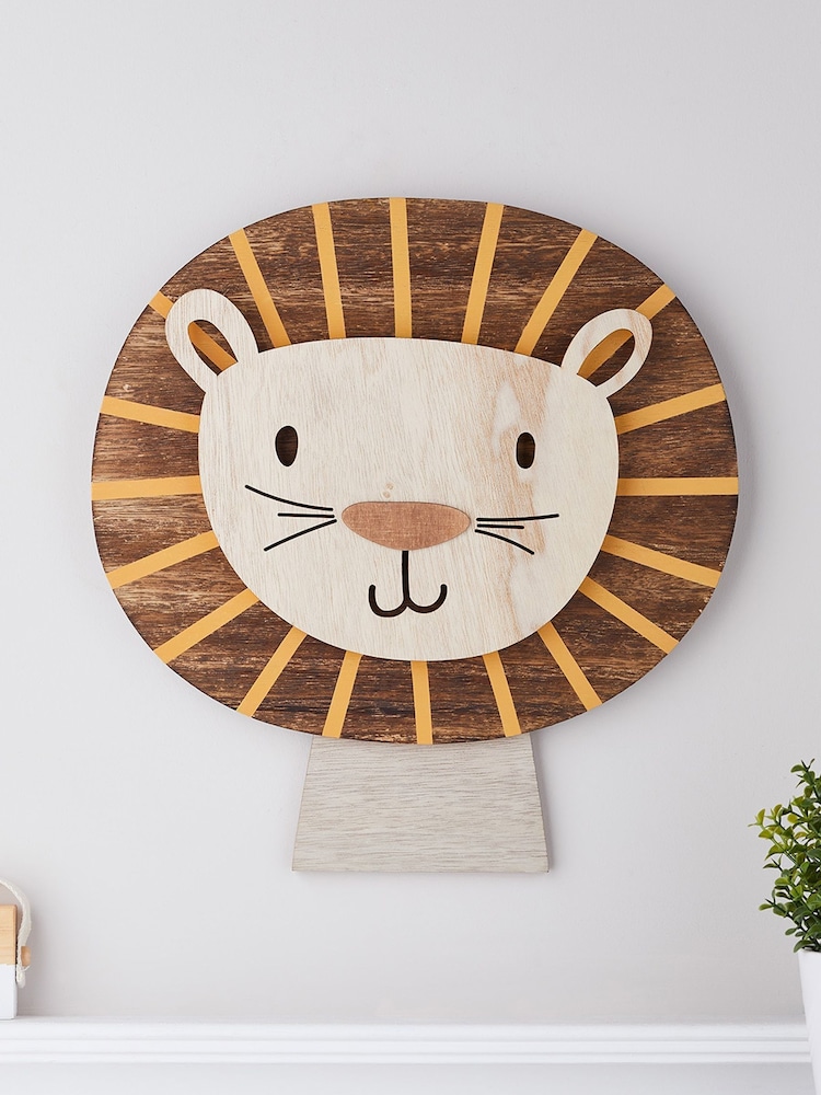 Lights4fun Clear Lion Children's Wall Light - Image 4 of 4