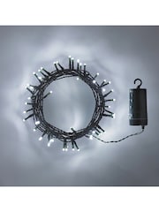 Lights4fun 2 Pack 50 LED Outdoor On Cable Battery Lights - Image 2 of 2