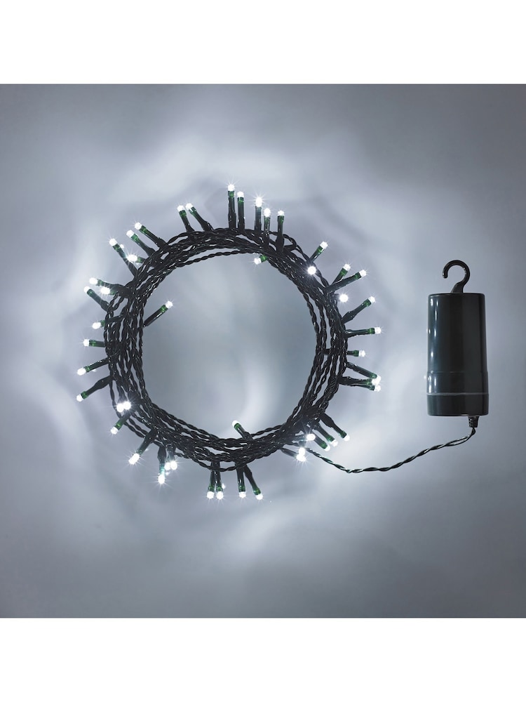 Lights4fun 2 Pack 50 LED Outdoor On Cable Battery Lights - Image 2 of 2 Lights4fun 2 Pack 50 LED Outdoor On Cable Battery Lights - Image 2 of 2