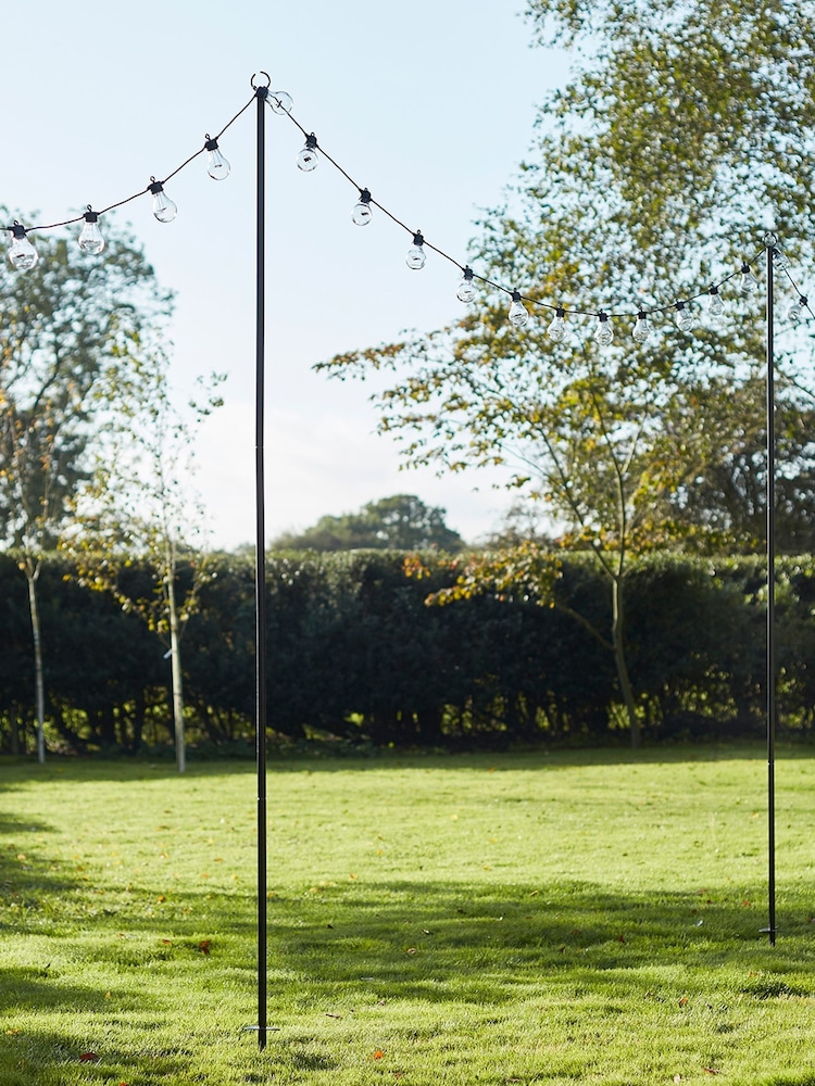 Lights4fun Black 2.75m Festoon Pole - Image 3 of 3