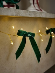 Green Vevlet Bow String Line Lights - Image 2 of 3