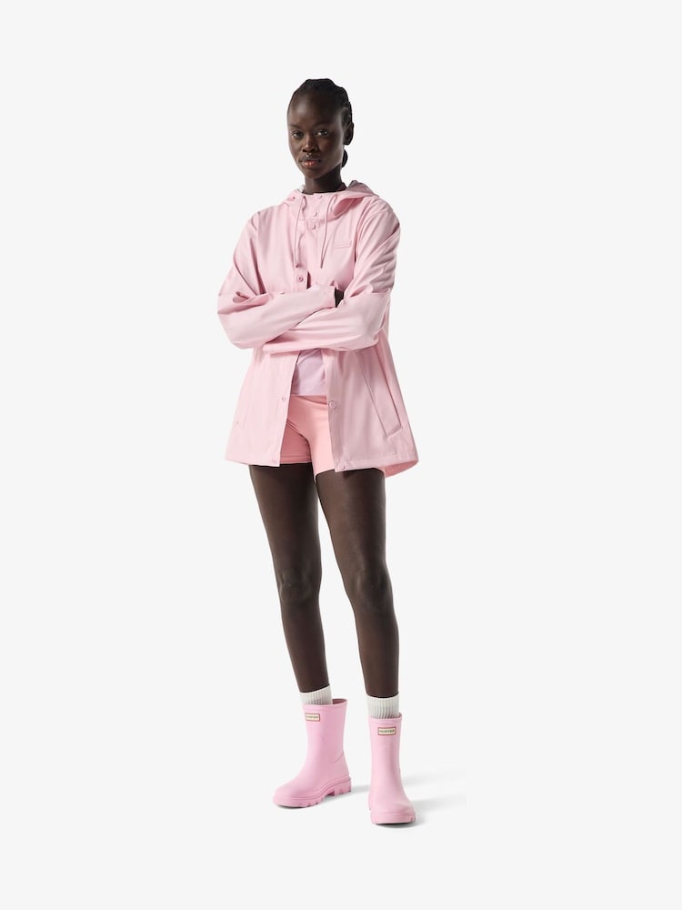Hunter Pink Izzy Pu Hooded Jacket - Image 1 of 5
