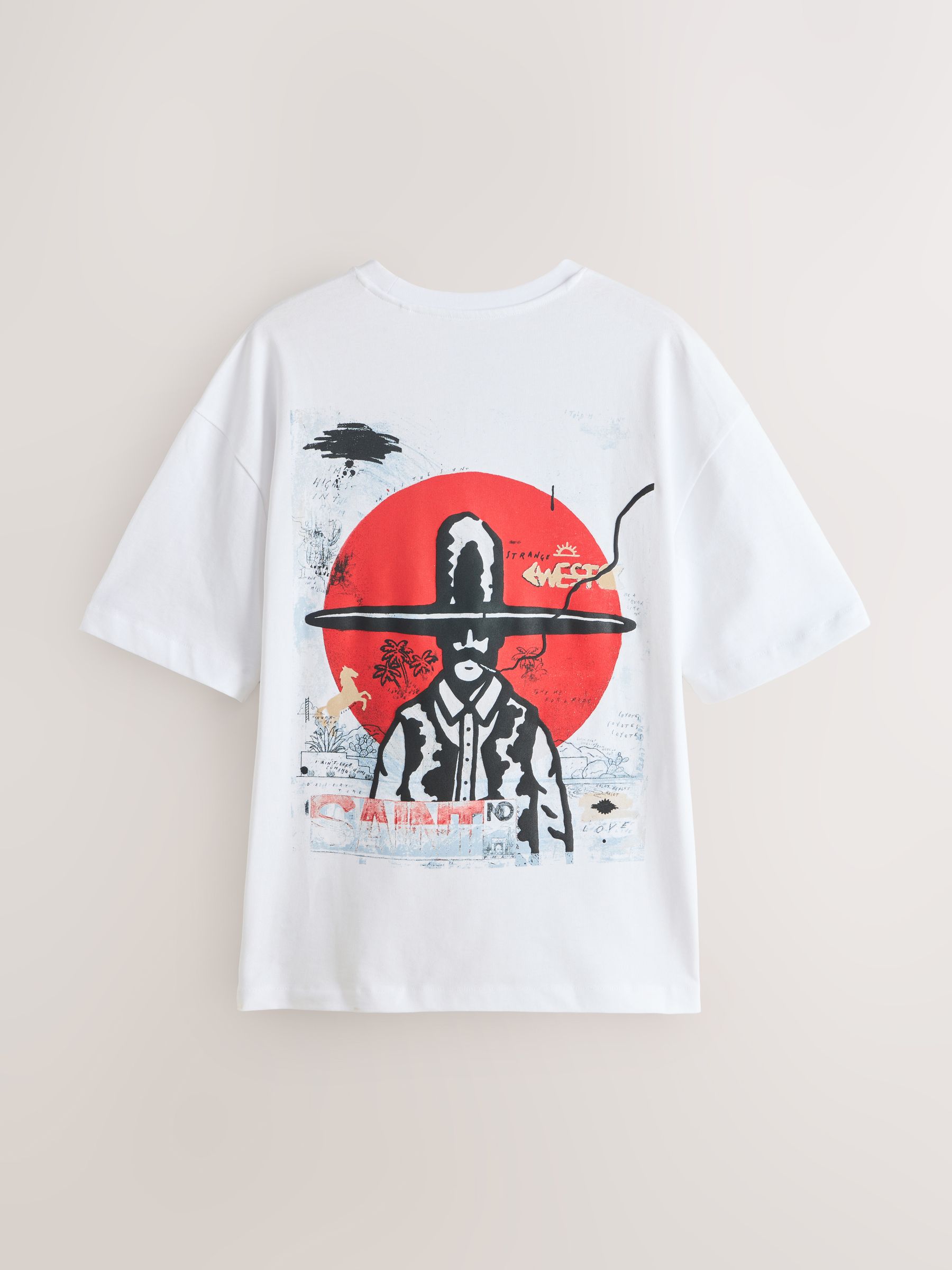 Buy White Saint No Single Seminal T-Shirt from the Next UK online shop