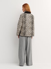Rixo Nina Leopard Mocha Earla Coat - Image 3 of 7