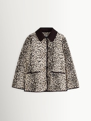 Rixo Nina Leopard Mocha Earla Coat - Image 7 of 7