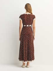 Rixo Layla Dot Brown Marlice Dress - Image 2 of 6
