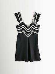 Rixo Bouquet Trail Black Diaz Dress - Image 5 of 5