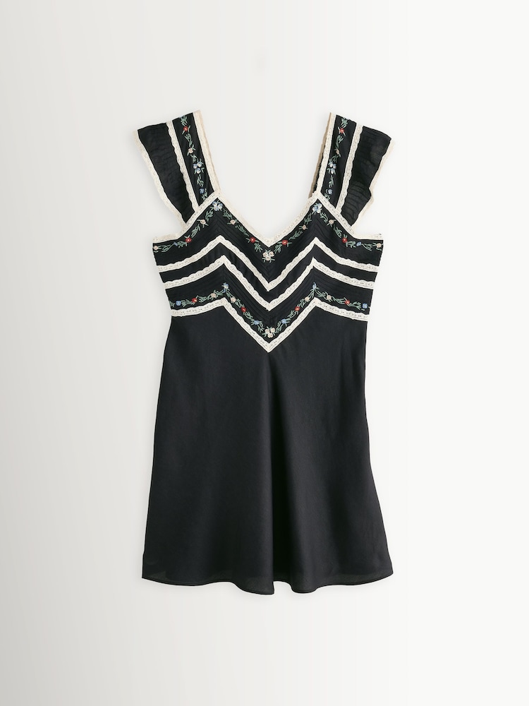 Rixo Bouquet Trail Black Diaz Dress - Image 5 of 5
