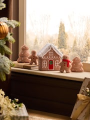 5 Kos Felt Gingerbread Family Scene - Slika 1 iz 3