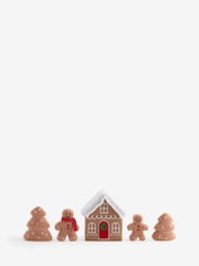 5 Kos Felt Gingerbread Family Scene - Slika 2 iz 3