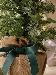White Frosty Foliage Pre Lit Christmas Tree - Image 3 of 7