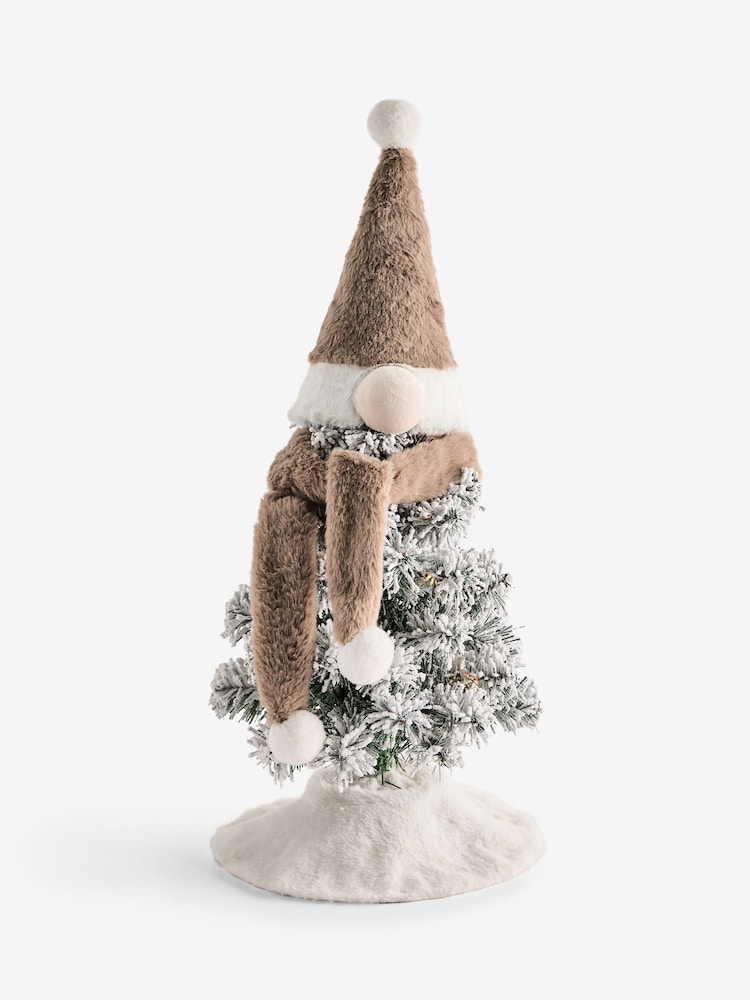 White Novelty Gonk 1.5ft Pre Lit Christmas Tree - Image 3 of 3