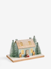 Green Lit Cosy House Christmas Ornament - Image 4 of 4